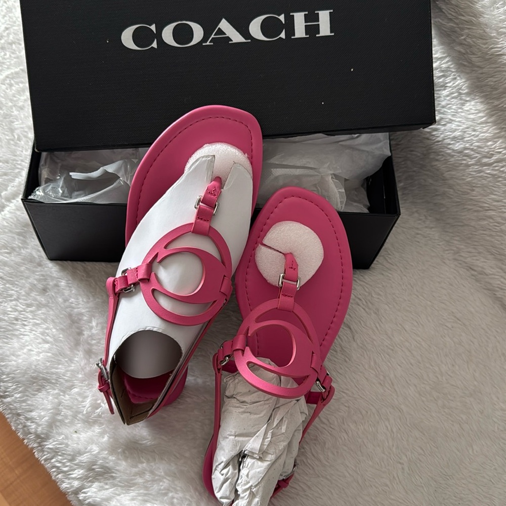 Jeri Leather Sandal Coach
